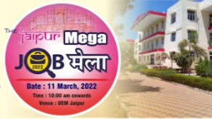 The Jaipur Mega Job Mela Drive 2022 |
