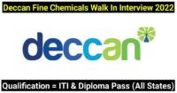 Deccan Fine Chemicals Pvt. Ltd. Walk In Interview