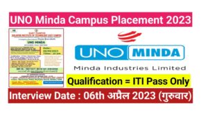 Minda Industries Limited Campus Placement 