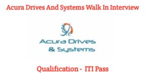 Acura Drives And Systems Walk In Interview