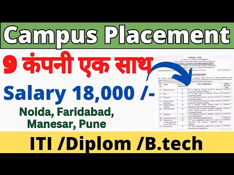 9 Company Campus Placement