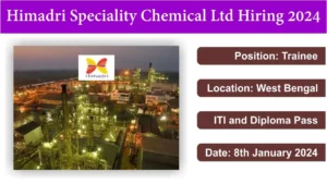 Himadri Speciality Chemical Walk In Interview