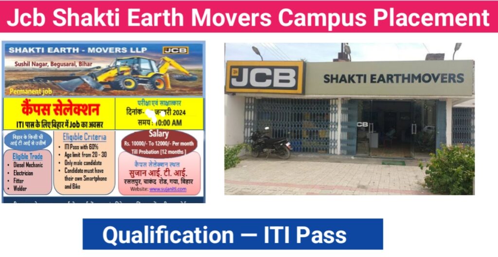 Jcb Shakti Earth Movers LLP Campus Placement