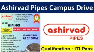 Ashirvad Pipes Campus Placement