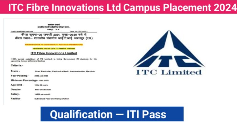 ITC Fibre Innovations Campus Placement