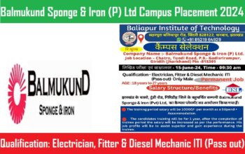 Balmukund Sponge & Iron Ltd. Campus Placement